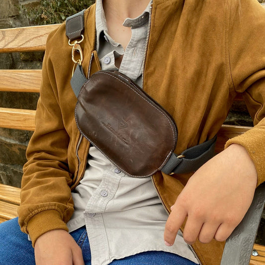 Mini KANGOO Bag DONATTO  handcrafted calfskin leather, organic strap to drop over the shoulder or cross body wear.