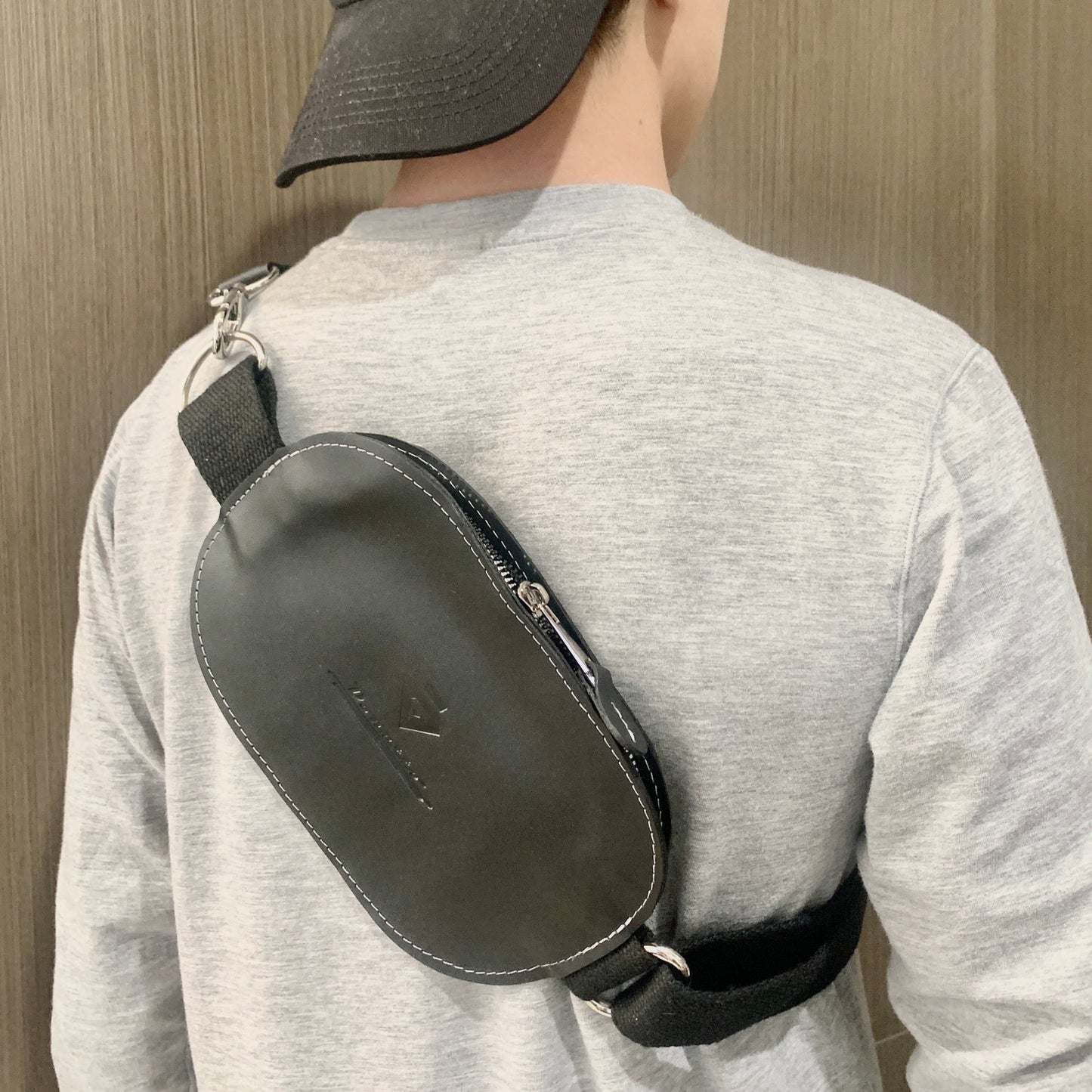 Mini KANGOO Bag DONATTO handcrafted calfskin leather, organic strap to drop over the shoulder or cross body wear.