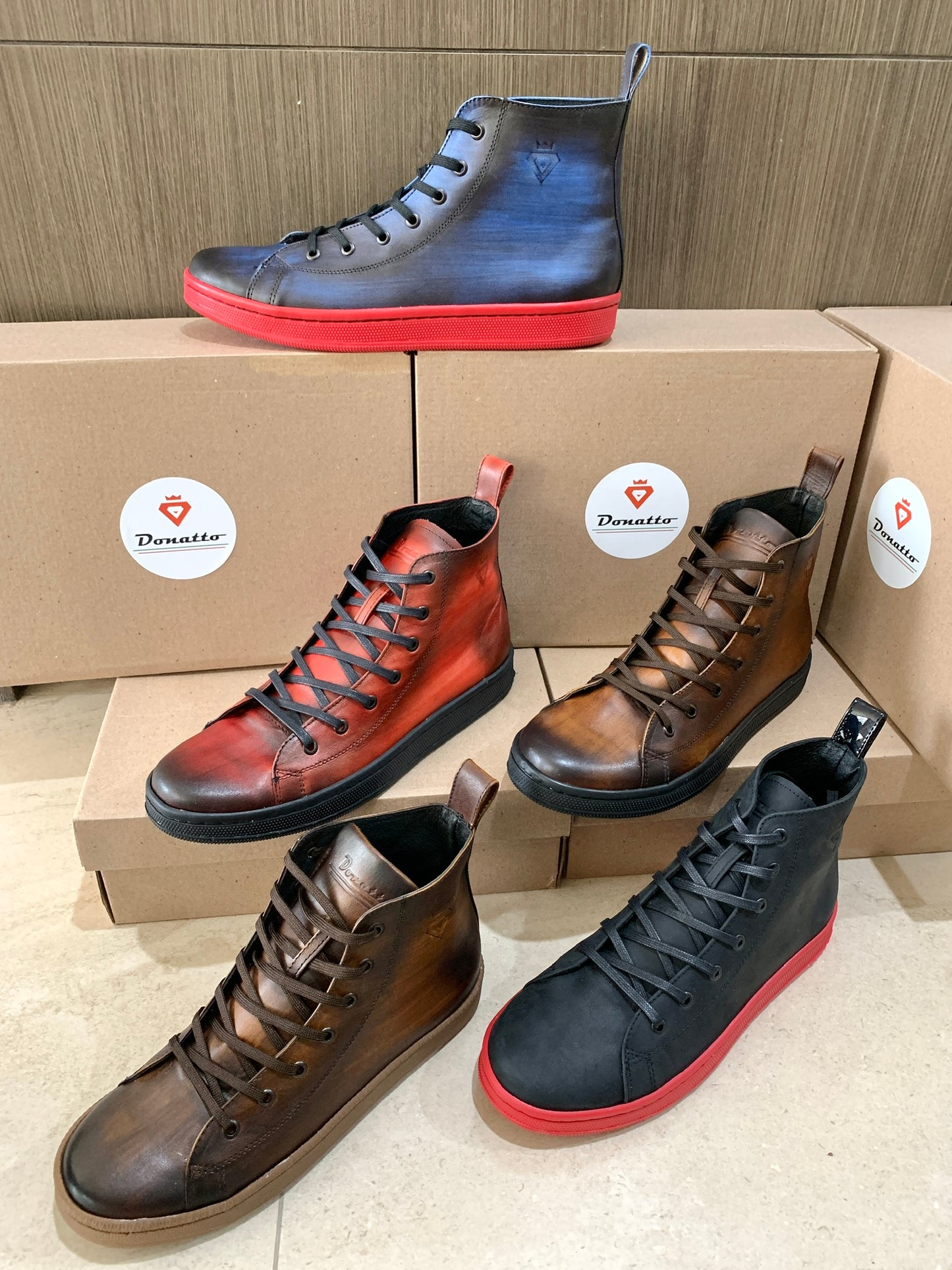 HIGH TOP SMOKE brown sneaker