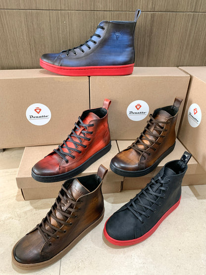 HIGH TOP SMOKE brown sneaker