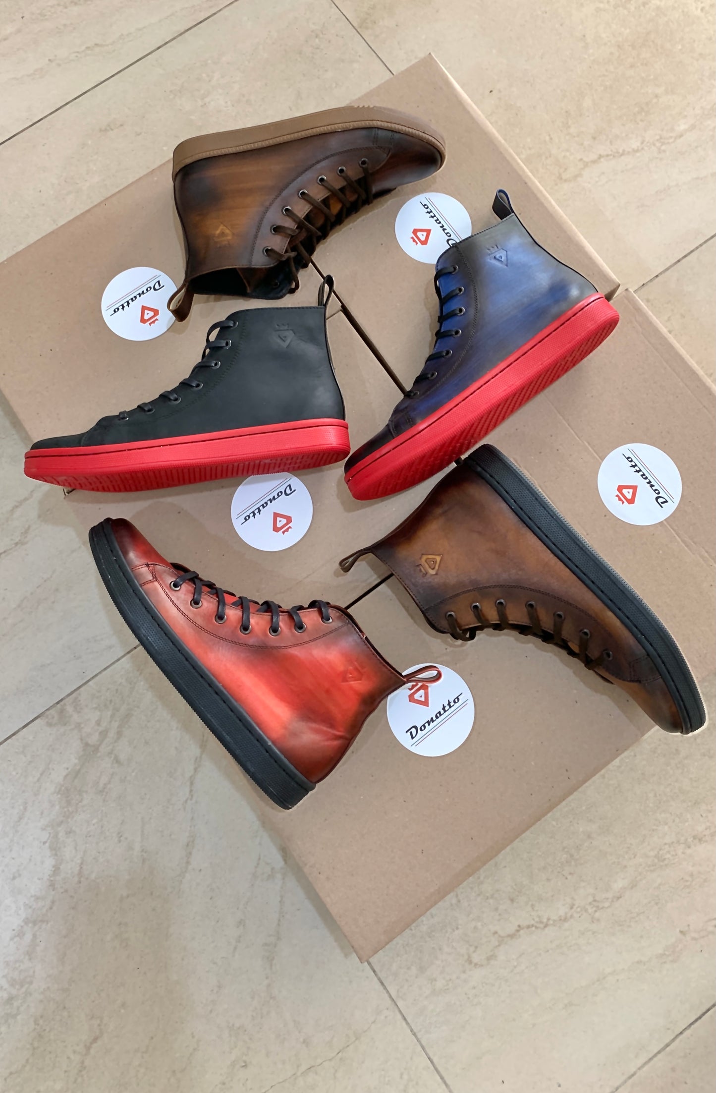 HIGH TOP SMOKE brown sneaker